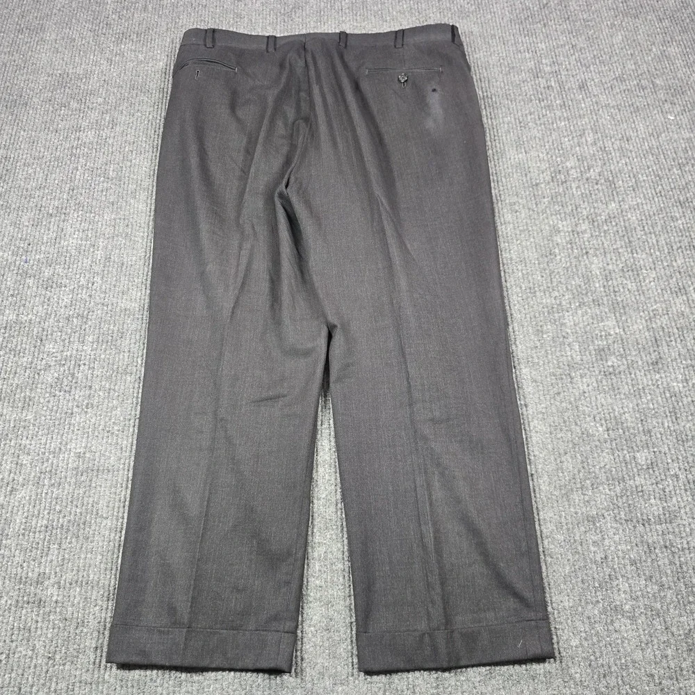 Brooks Brothers Suit Mens 44L 39W Gray Wool 1818 Regent Estrato Trabaldo